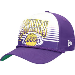 NBA  Los Angeles Lakers Purple Throwback Gradient A-Frame 9FORTY Adjustable Hat