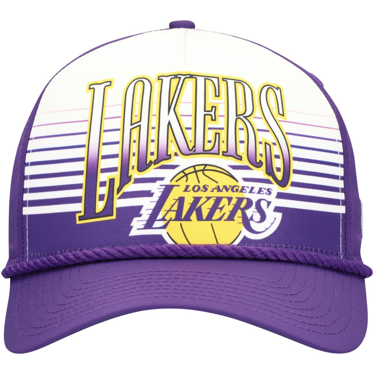 NBA  Los Angeles Lakers Purple Throwback Gradient A-Frame 9FORTY Adjustable Hat