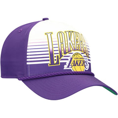NBA  Los Angeles Lakers Purple Throwback Gradient A-Frame 9FORTY Adjustable Hat