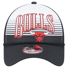 NBA  Chicago Bulls Black Throwback Gradient A-Frame 9FORTY Adjustable Hat