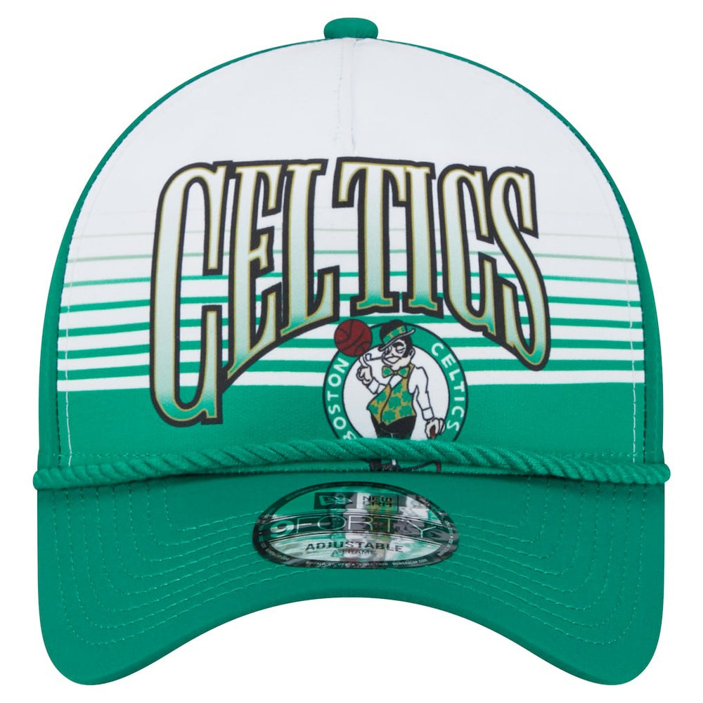 NBA  Boston Celtics Kelly Green Throwback Gradient A-Frame 9FORTY Adjustable Hat