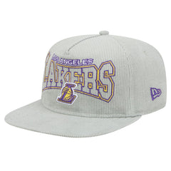 NBA Los Angeles Lakers Throwback Corduroy Golfer Snapback Hat