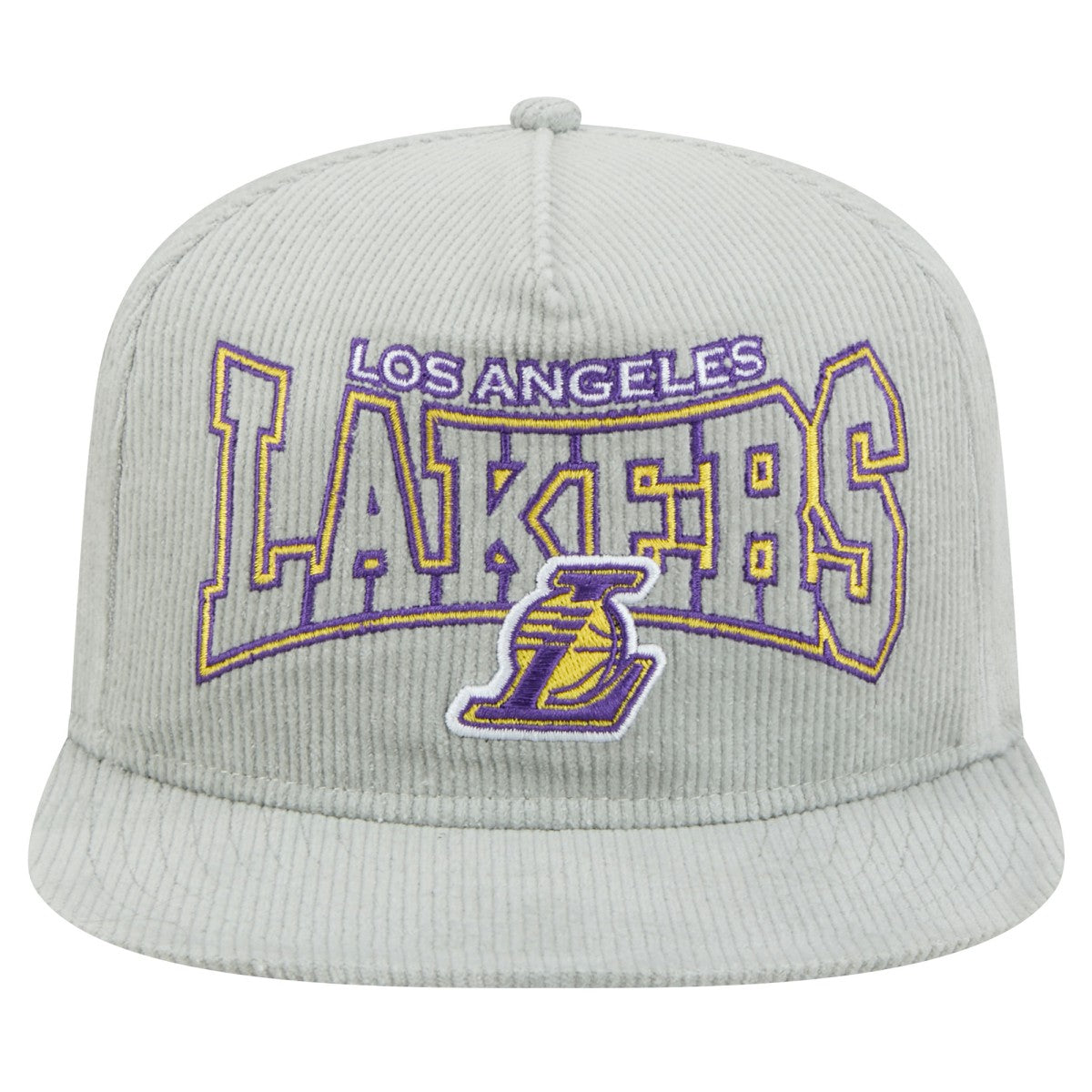 NBA Los Angeles Lakers Throwback Corduroy Golfer Snapback Hat