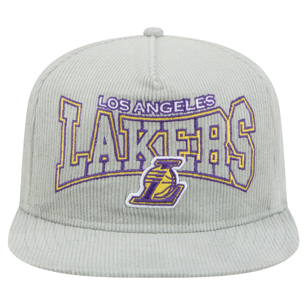 NBA Los Angeles Lakers Throwback Corduroy Golfer Snapback Hat