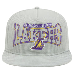 NBA Los Angeles Lakers Throwback Corduroy Golfer Snapback Hat