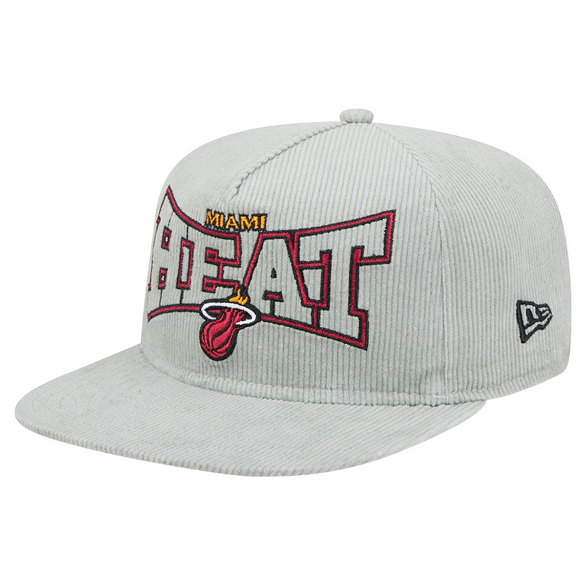 NBA Miami Heat Throwback Corduroy Golfer Snapback Hat