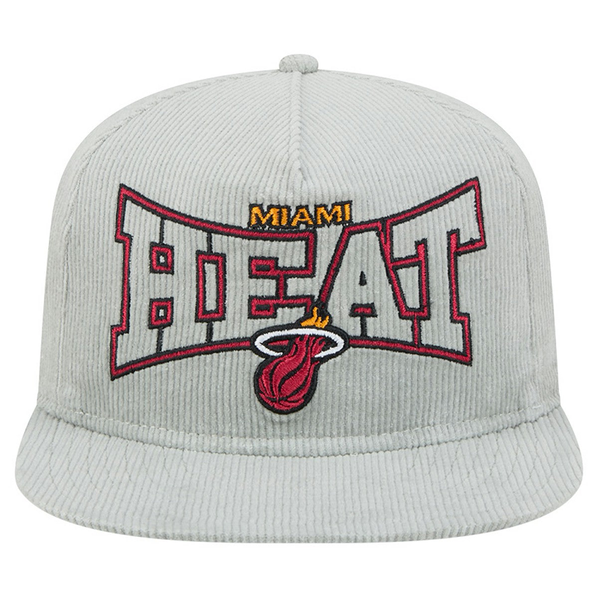 NBA Miami Heat Throwback Corduroy Golfer Snapback Hat