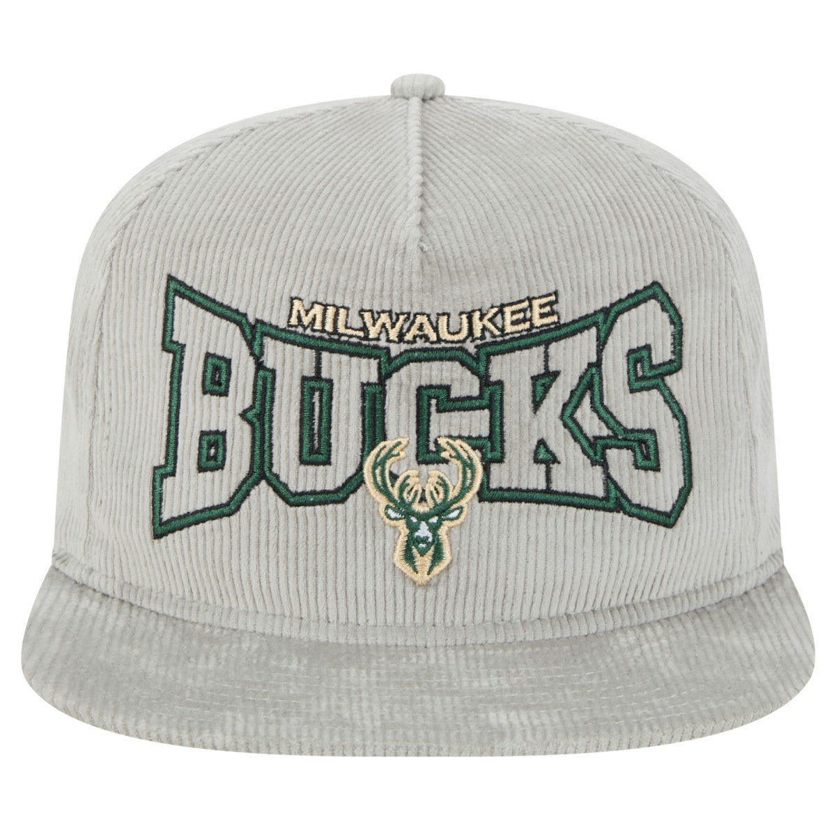 NBA Milwaukee Bucks Throwback Corduroy Golfer Snapback Hat