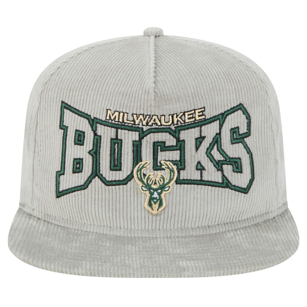 NBA Milwaukee Bucks Throwback Corduroy Golfer Snapback Hat