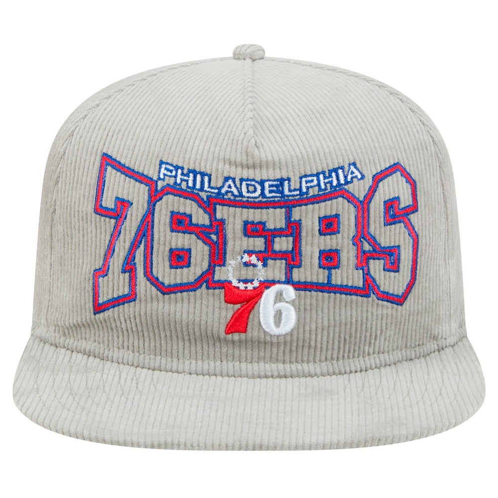 NBA Philadelphia 76ers Throwback Corduroy Golfer Snapback Hat