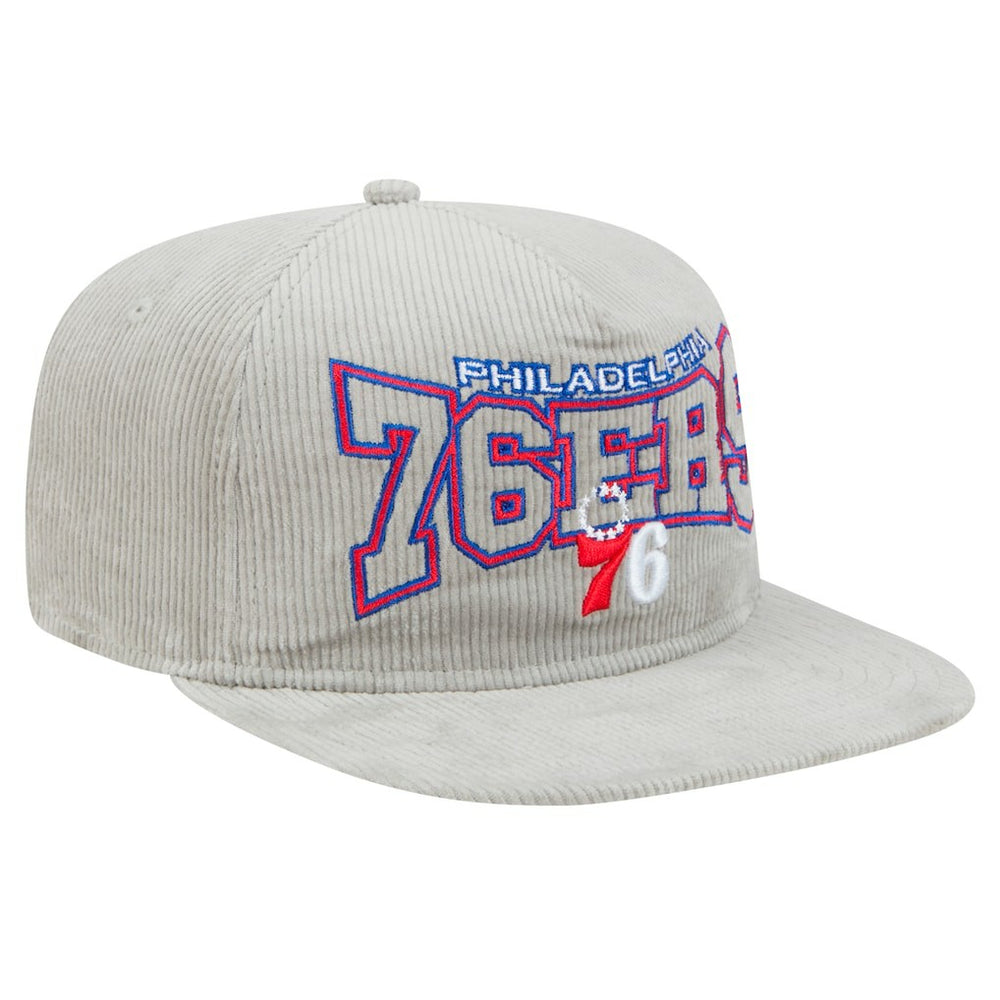 NBA Philadelphia 76ers Throwback Corduroy Golfer Snapback Hat
