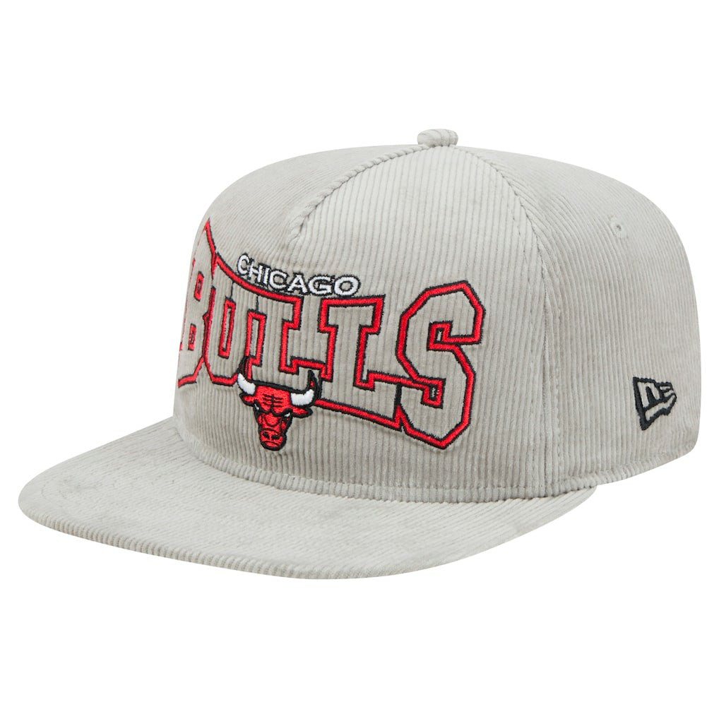 NBA Chicago Bulls Throwback Corduroy Golfer Snapback Hat