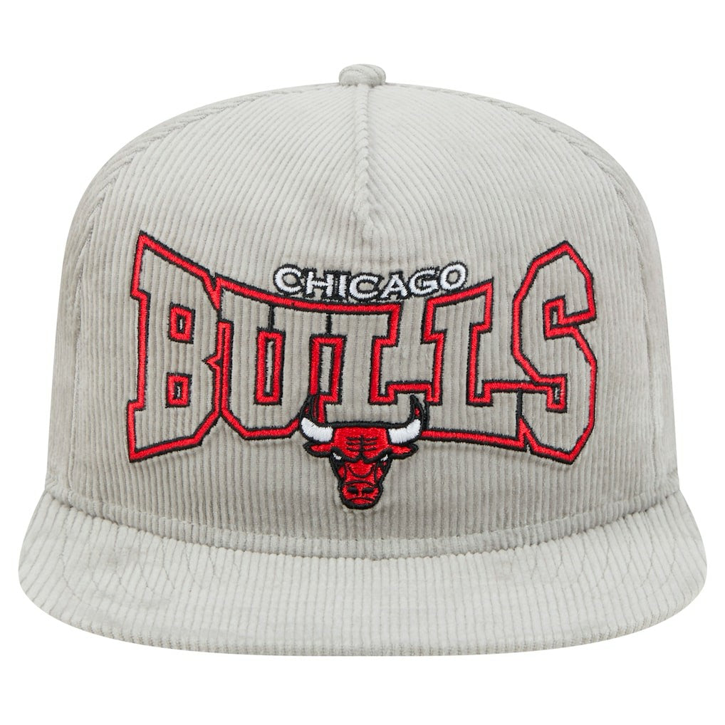 NBA Chicago Bulls Throwback Corduroy Golfer Snapback Hat