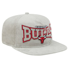 NBA Chicago Bulls Throwback Corduroy Golfer Snapback Hat