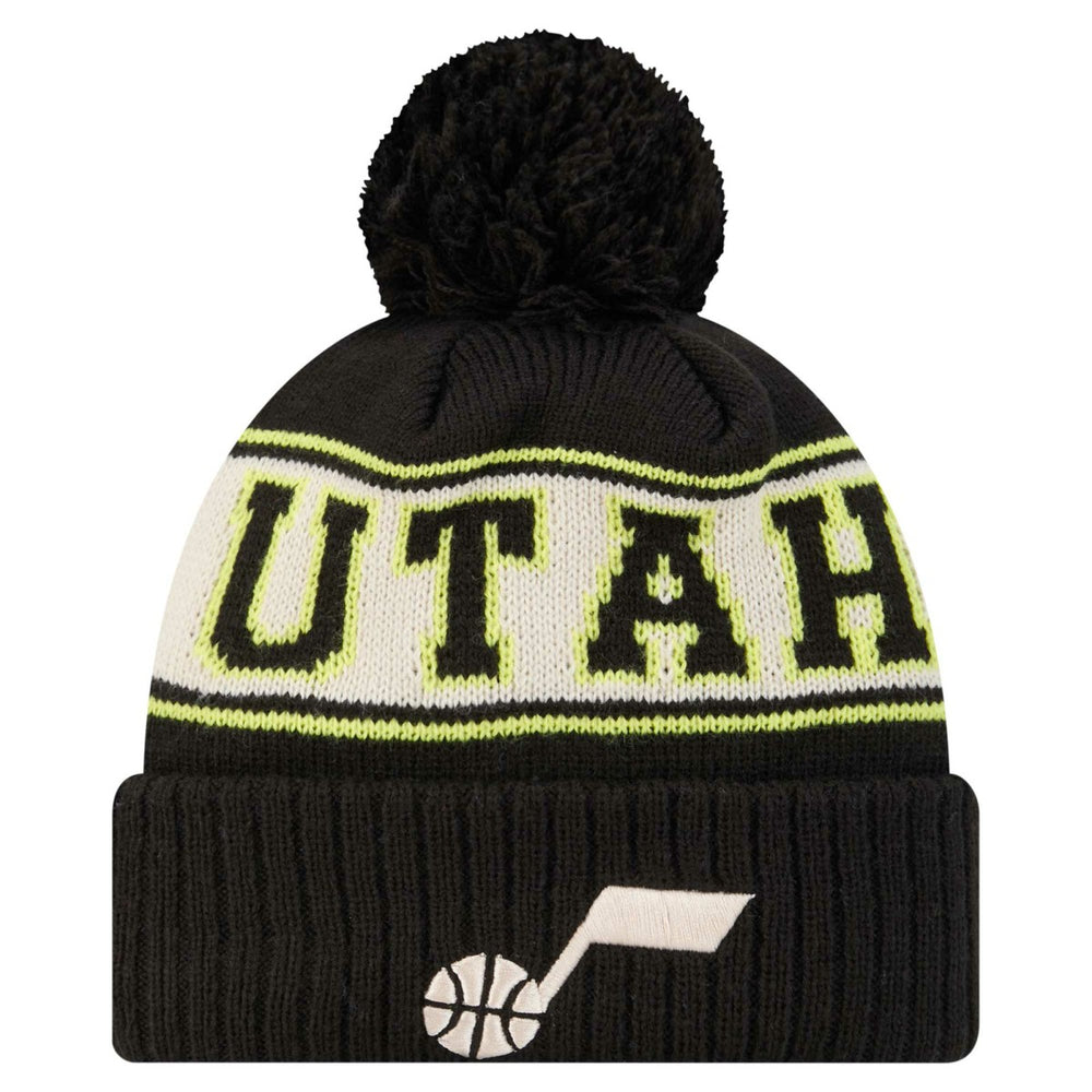 NBA Utah Jazz Throwback Retro Cuffed Knit Hat with Pom