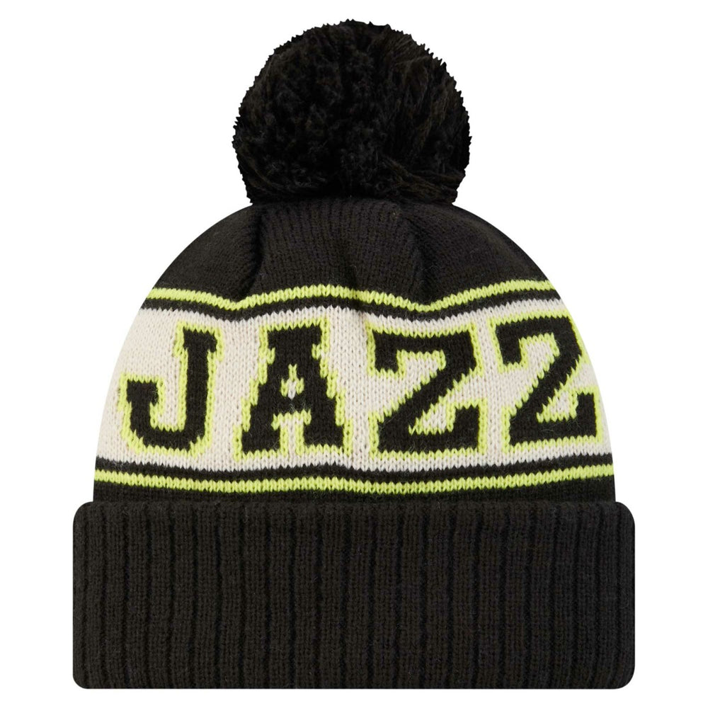 NBA Utah Jazz Throwback Retro Cuffed Knit Hat with Pom
