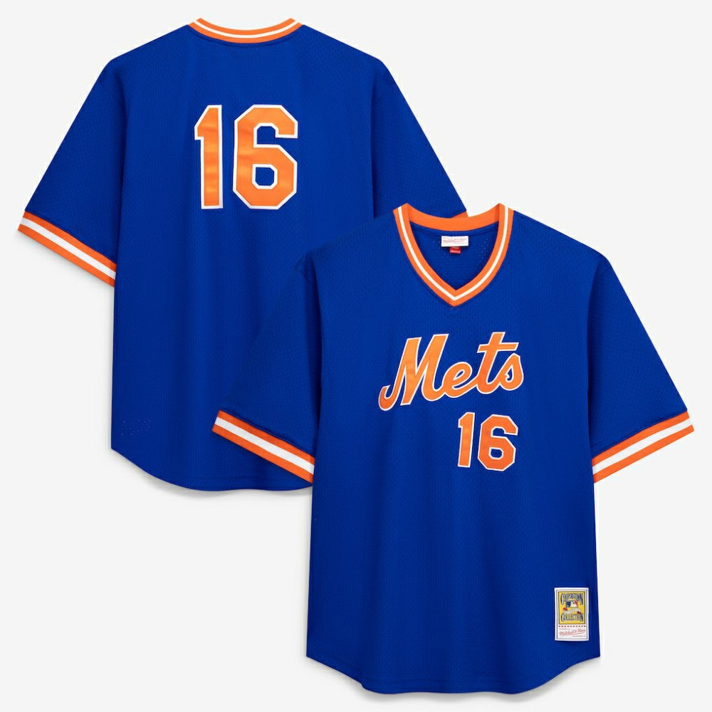 MLB Dwight Gooden New York Mets Profile Big & Tall Cooperstown Collection Mesh Batting Practice Jersey