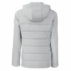 Cutter & Buck Women's Evoke PrimaLoft Hybrid Eco Softshell Recycled Full-Zip Hooded Jacket - Detroit Lions