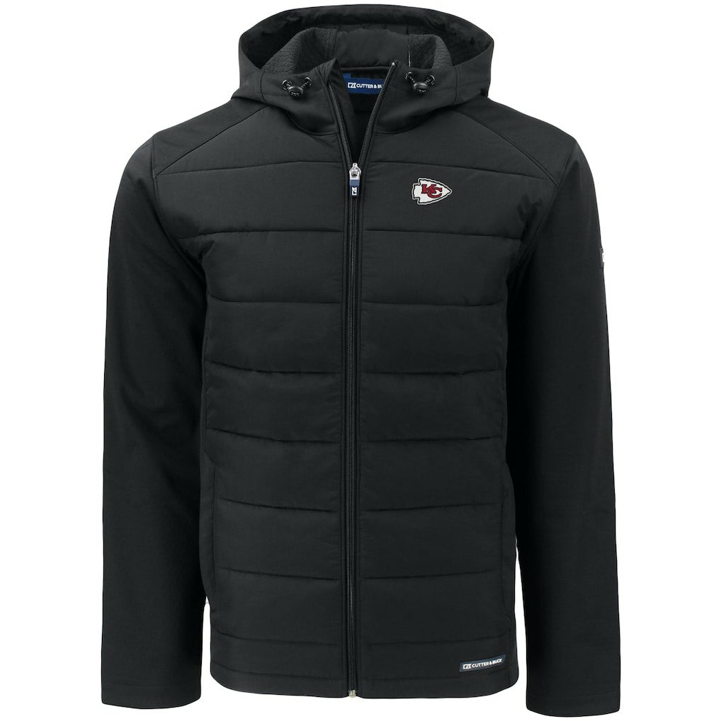 Cutter & Buck Evoke PrimaLoft Hybrid Eco Softshell Recycled Full-Zip Hooded Jacket - Kansas City Chiefs