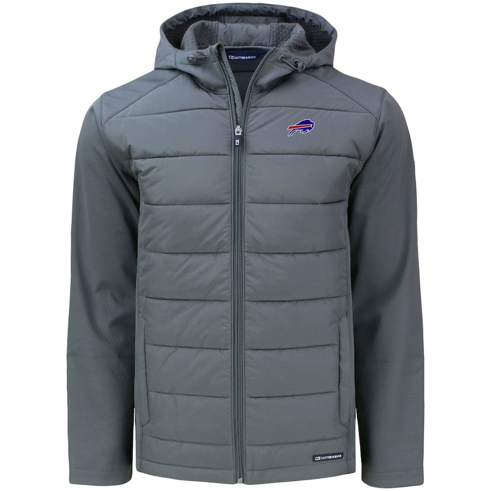 Cutter & Buck Evoke PrimaLoft Hybrid Eco Softshell Recycled Full-Zip Hooded Jacket - Buffalo Bills