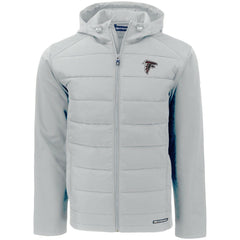 Cutter & Buck Evoke PrimaLoft Hybrid Eco Softshell Recycled Full-Zip Hooded Jacket - Atlanta Falcons