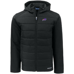 Cutter & Buck Evoke PrimaLoft Hybrid Eco Softshell Recycled Full-Zip Hooded Jacket - Buffalo Bills