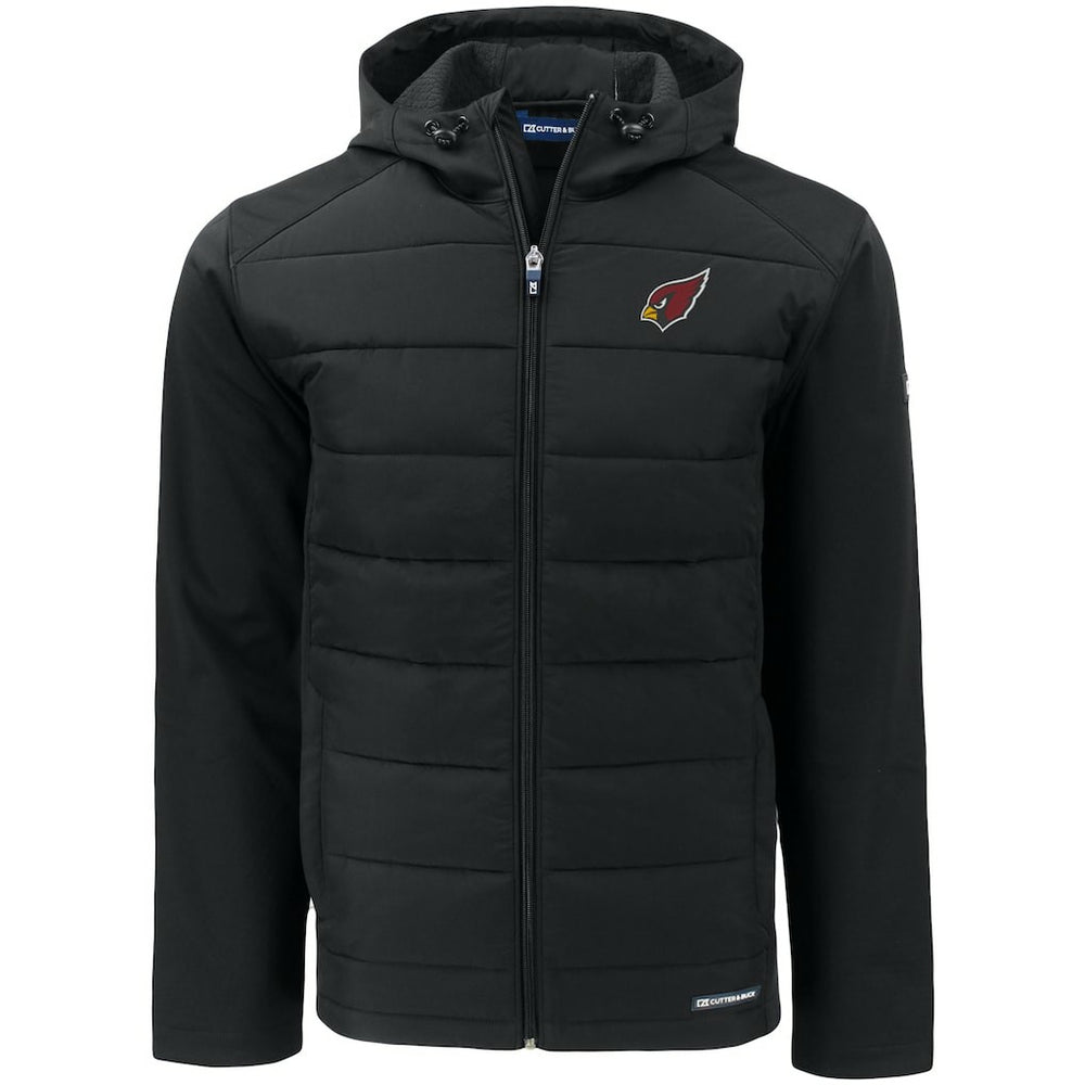 Cutter & Buck Evoke PrimaLoft Hybrid Eco Softshell Recycled Full-Zip Hooded Jacket - Arizona Cardinals