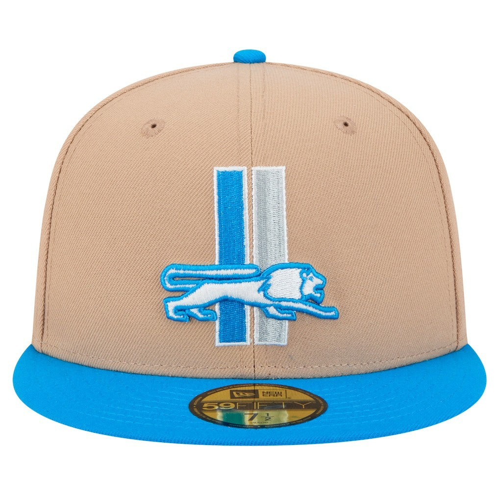 Throwback Logo Main 59FIFTY Fitted Hat - Detroit Lions