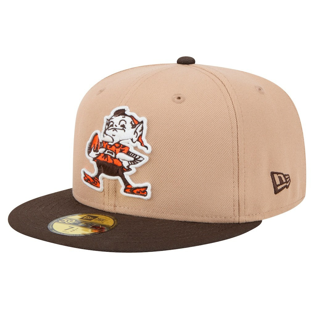 Throwback Logo Main 59FIFTY Fitted Hat - Cleveland Browns