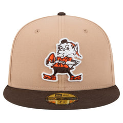 Throwback Logo Main 59FIFTY Fitted Hat - Cleveland Browns
