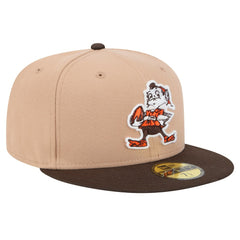 Throwback Logo Main 59FIFTY Fitted Hat - Cleveland Browns