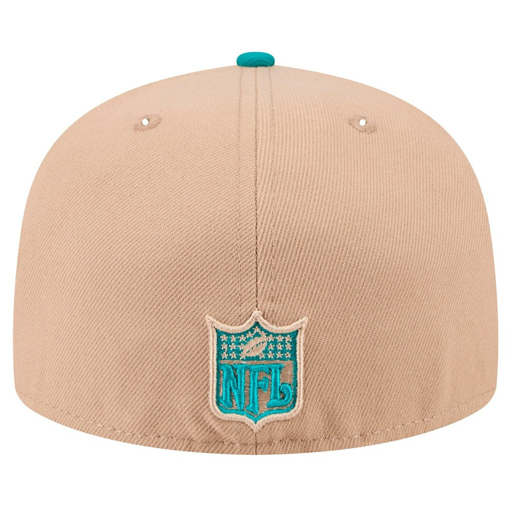 Throwback Logo Main 59FIFTY Fitted Hat - Miami Dolphins