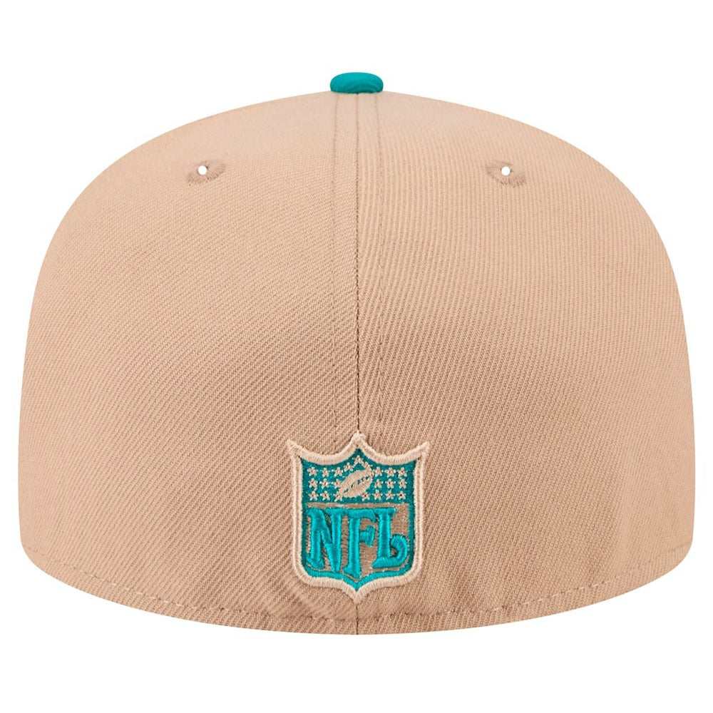 Throwback Logo Main 59FIFTY Fitted Hat - Miami Dolphins
