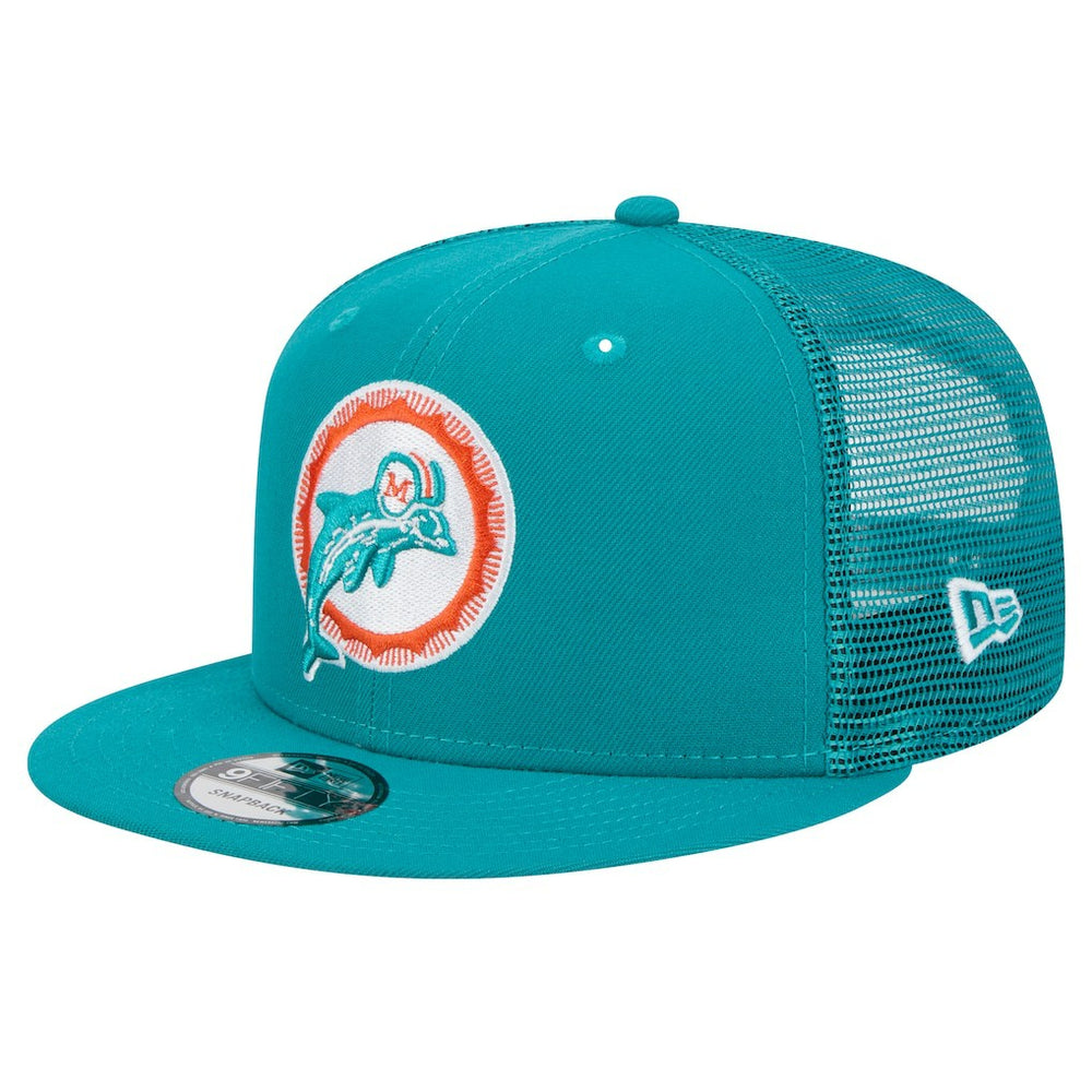 Throwback Main Trucker 9FIFTY Snapback Hat - Miami Dolphins