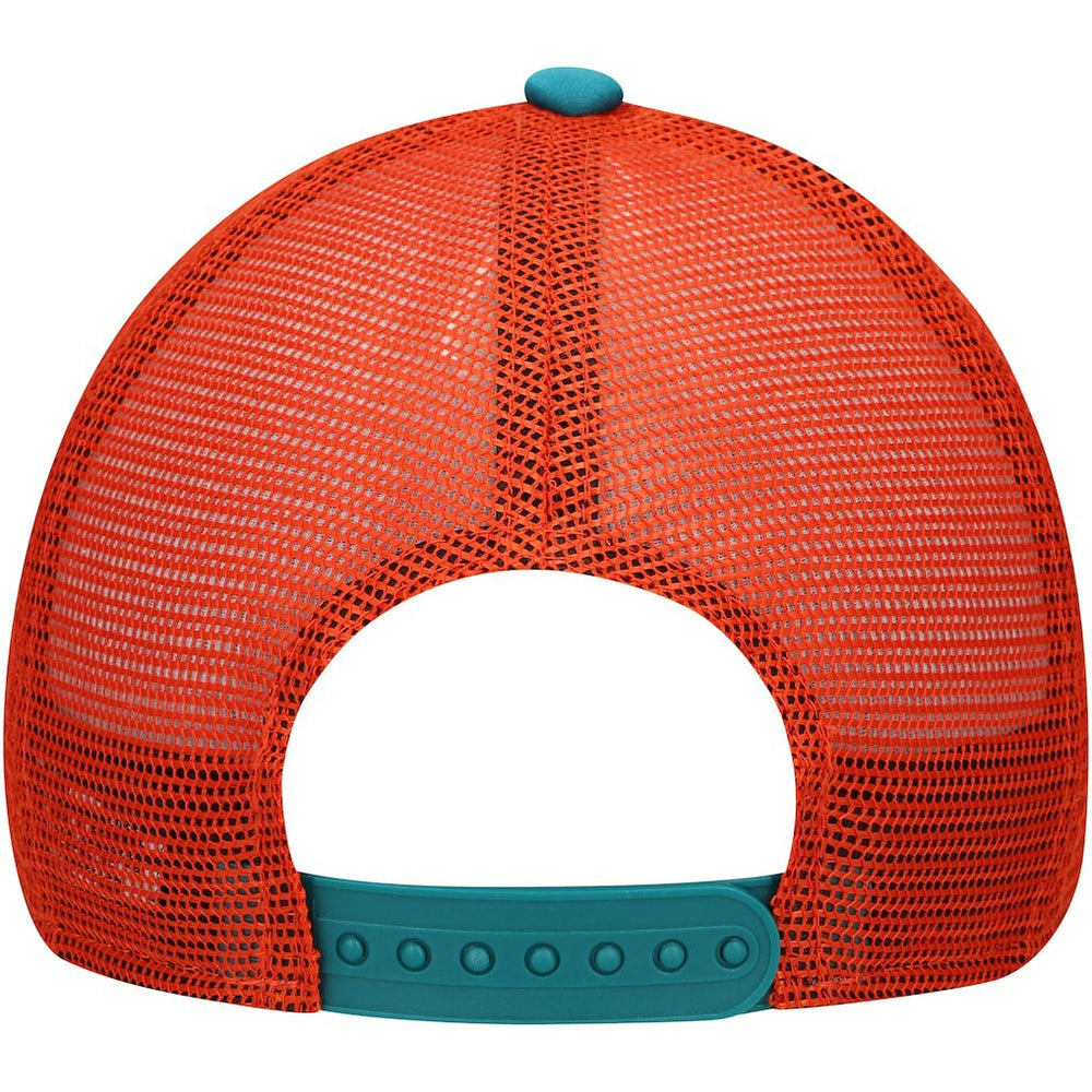 Youth A-Frame 9FORTY Trucker Adjustable Hat - Miami Dolphins