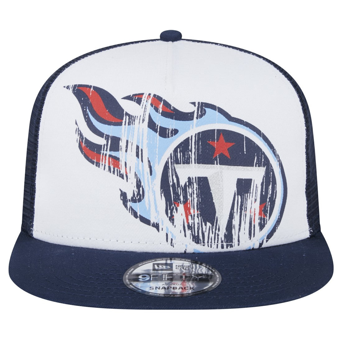 Youth Distressed 9FIFTY A-Frame Snapback Hat - Tennessee Titans
