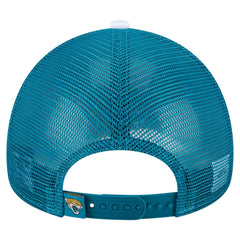 Youth Sport Night Color Block 9FORTY A-Frame Trucker Adjustable Hat - Jacksonville Jaguars