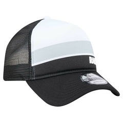 Youth Sport Night Color Block 9FORTY A-Frame Trucker Adjustable Hat - Las Vegas Raiders