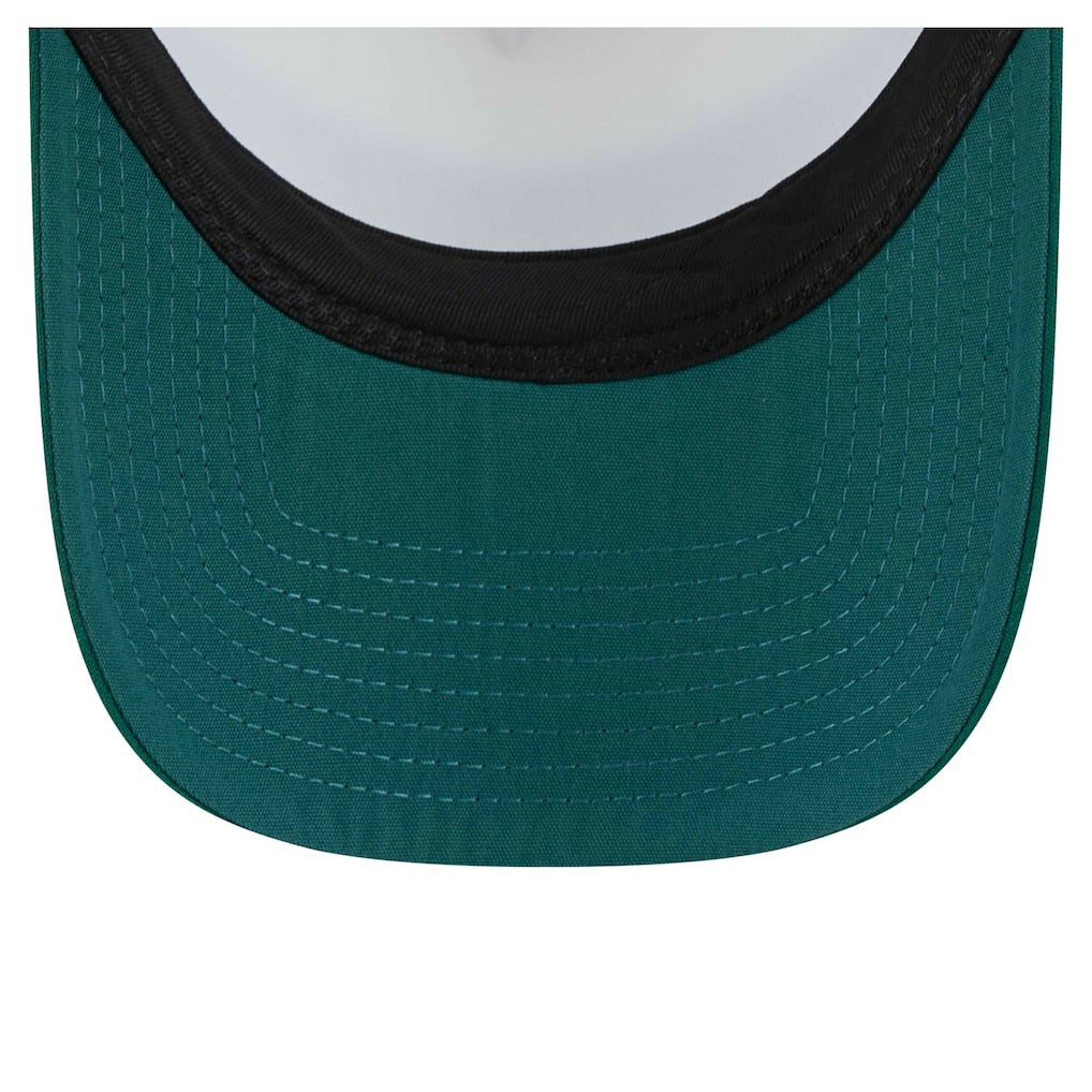 Youth Sport Night Color Block 9FORTY A-Frame Trucker Adjustable Hat - Philadelphia Eagles
