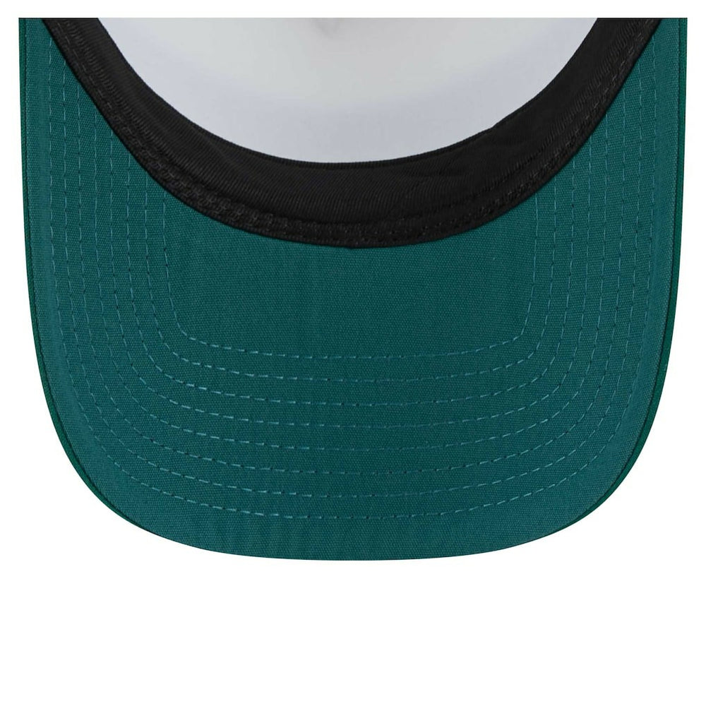Youth Sport Night Color Block 9FORTY A-Frame Trucker Adjustable Hat - Philadelphia Eagles