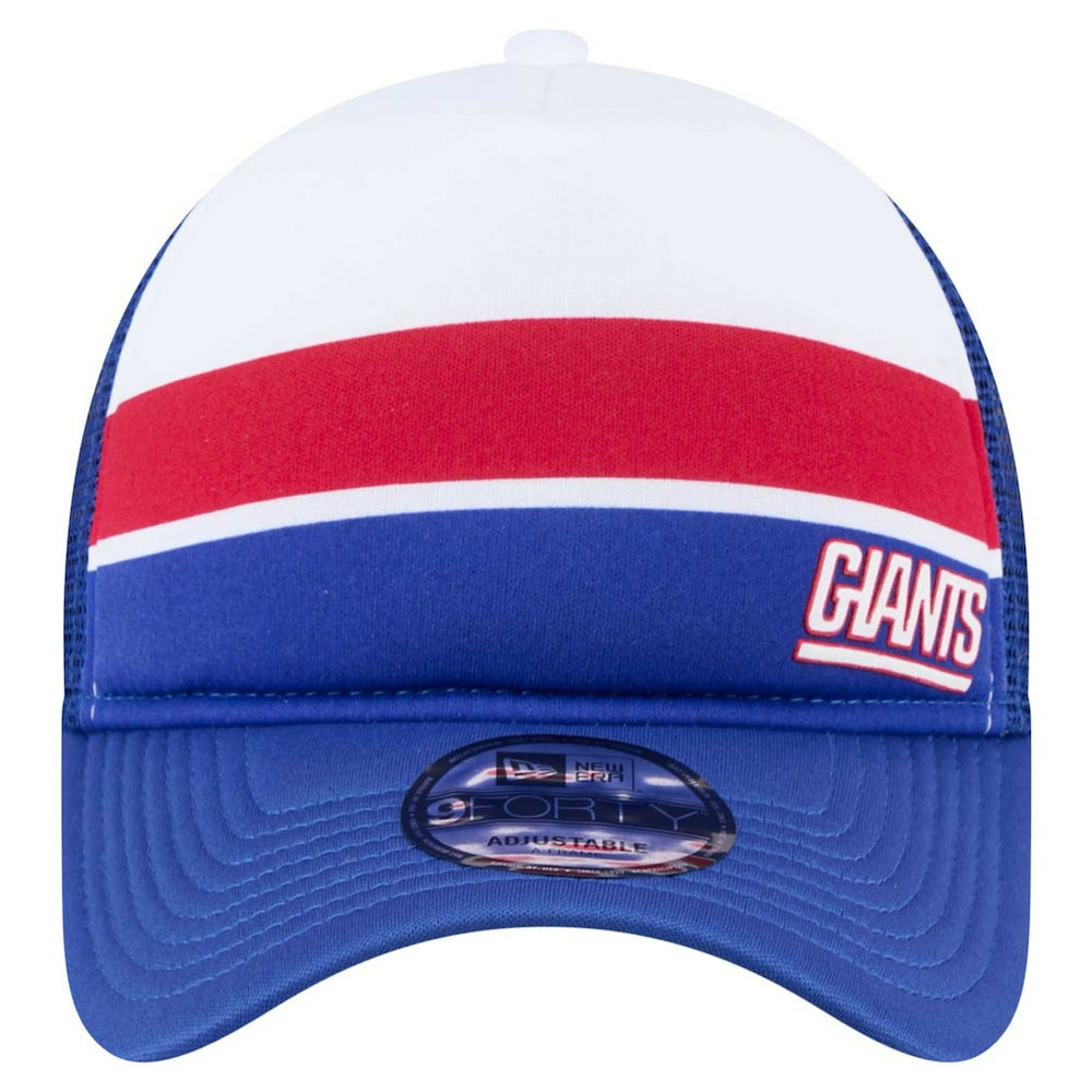 Youth Sport Night Color Block 9FORTY A-Frame Trucker Adjustable Hat - New York Giants