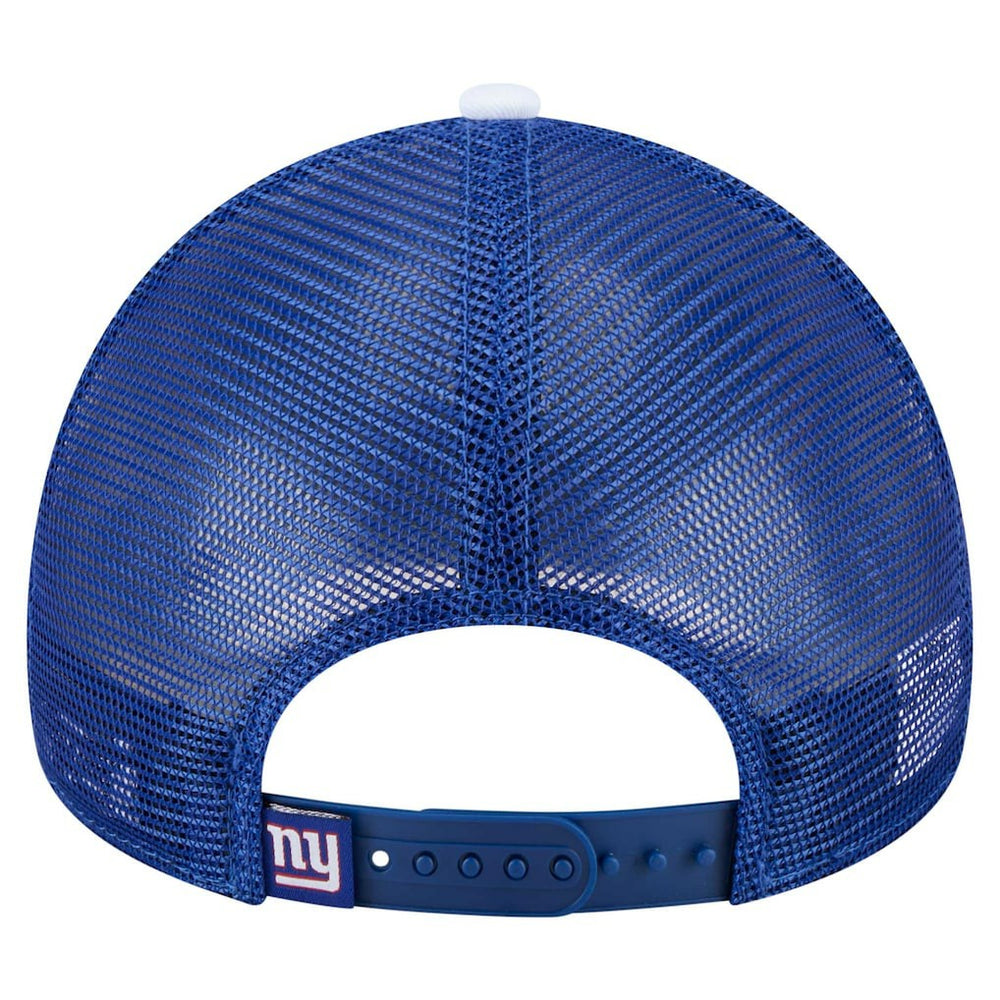 Youth Sport Night Color Block 9FORTY A-Frame Trucker Adjustable Hat - New York Giants