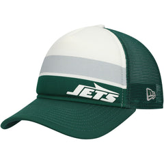 Youth Sport Night Color Block 9FORTY A-Frame Trucker Adjustable Hat - New York Jets