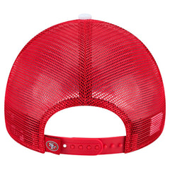 Youth Sport Night Color Block 9FORTY A-Frame Trucker Adjustable Hat - San Francisco 49ers