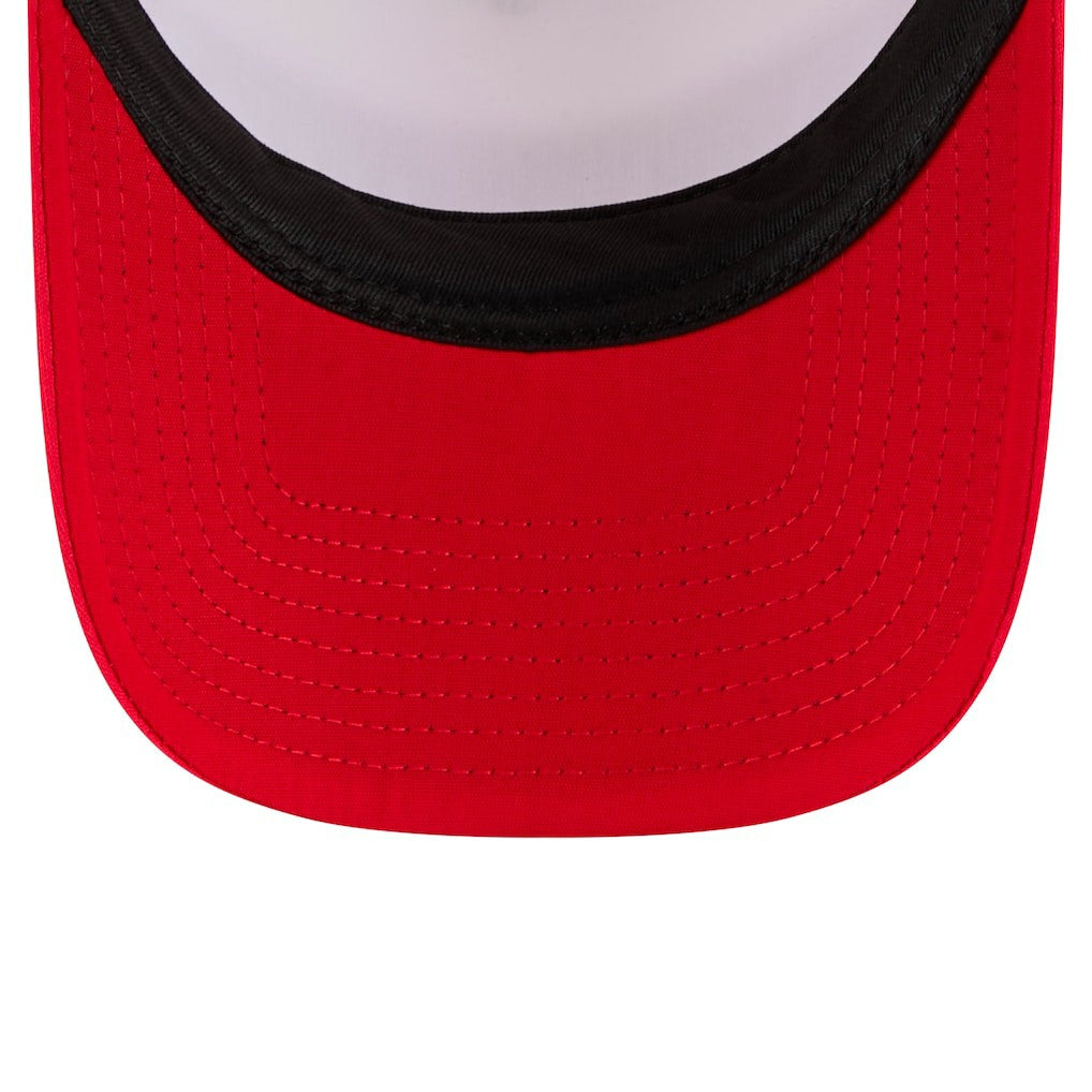 Youth Sport Night Color Block 9FORTY A-Frame Trucker Adjustable Hat - San Francisco 49ers
