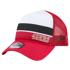 Preschool Sport Night Color Block 9FORTY A-Frame Trucker Adjustable Hat - San Francisco 49ers
