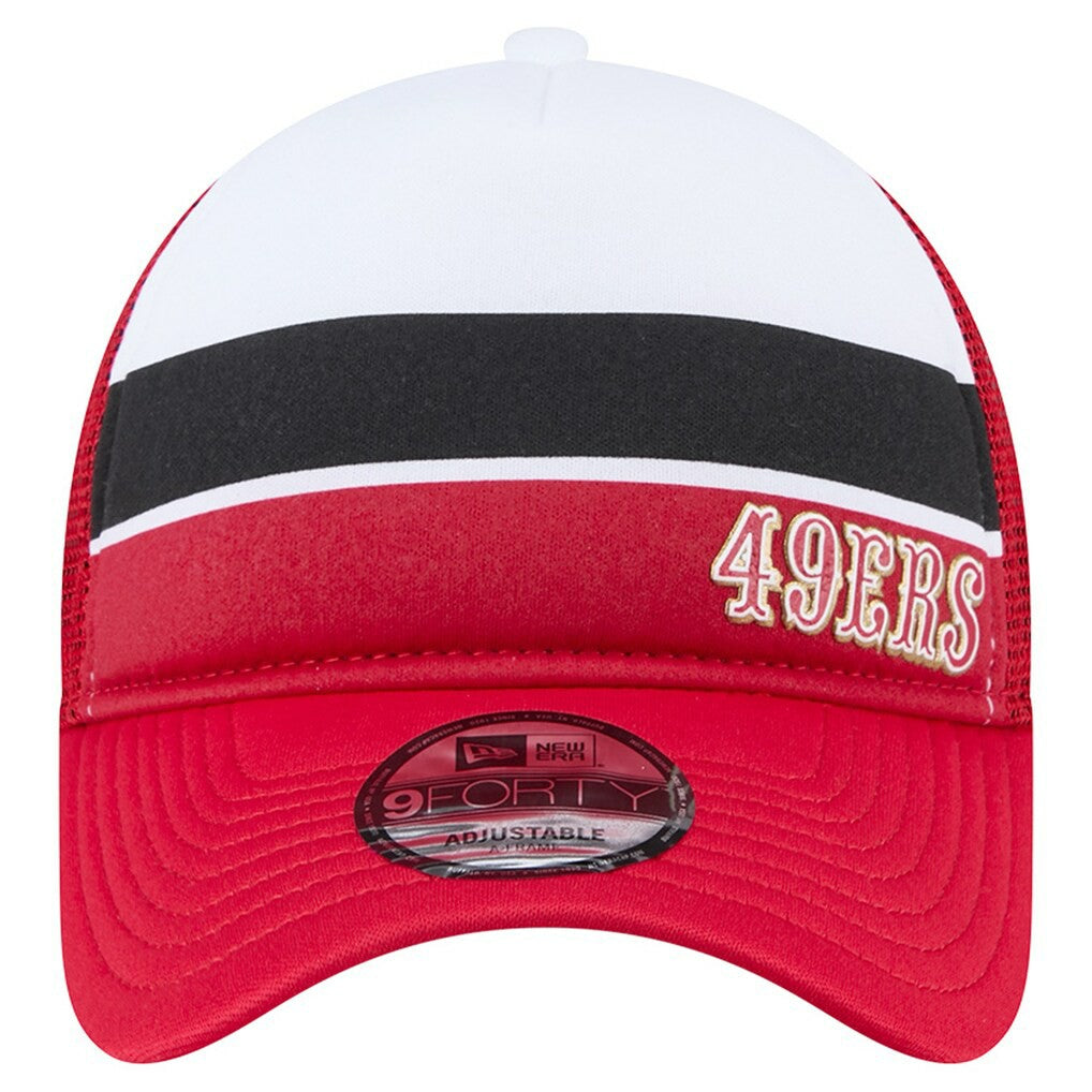 Preschool Sport Night Color Block 9FORTY A-Frame Trucker Adjustable Hat - San Francisco 49ers