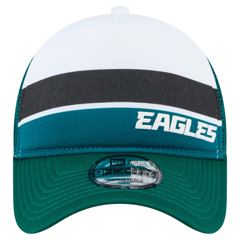 Preschool Sport Night Color Block 9FORTY A-Frame Trucker Adjustable Hat - Philadelphia Eagles
