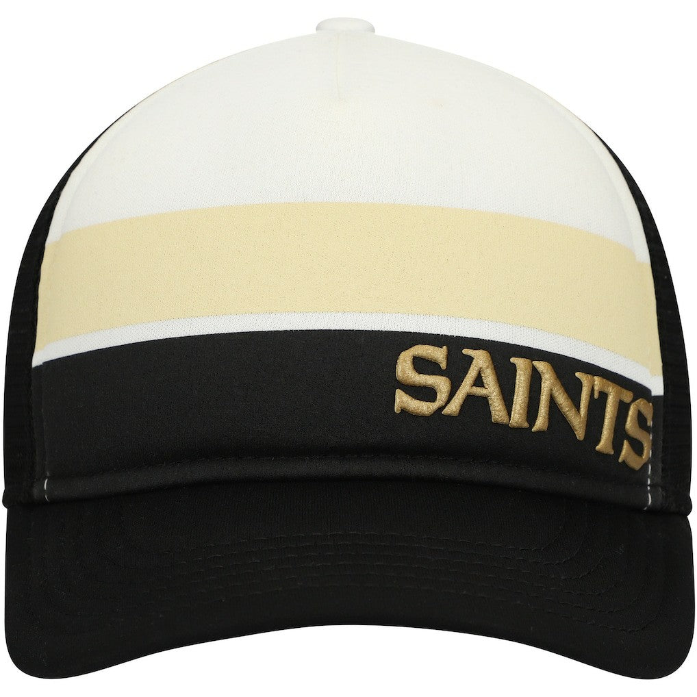 Preschool Sport Night Color Block 9FORTY A-Frame Trucker Adjustable Hat - New Orleans Saints