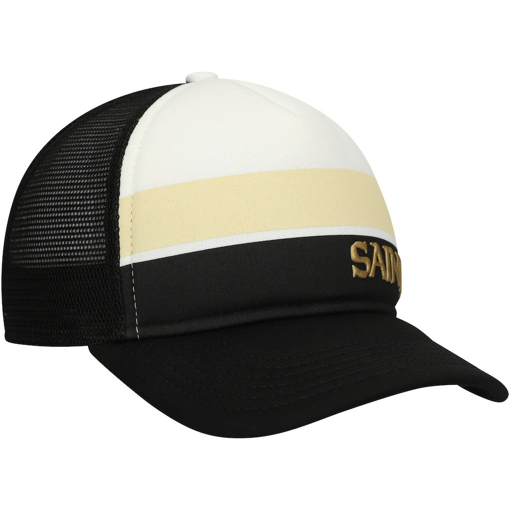Preschool Sport Night Color Block 9FORTY A-Frame Trucker Adjustable Hat - New Orleans Saints